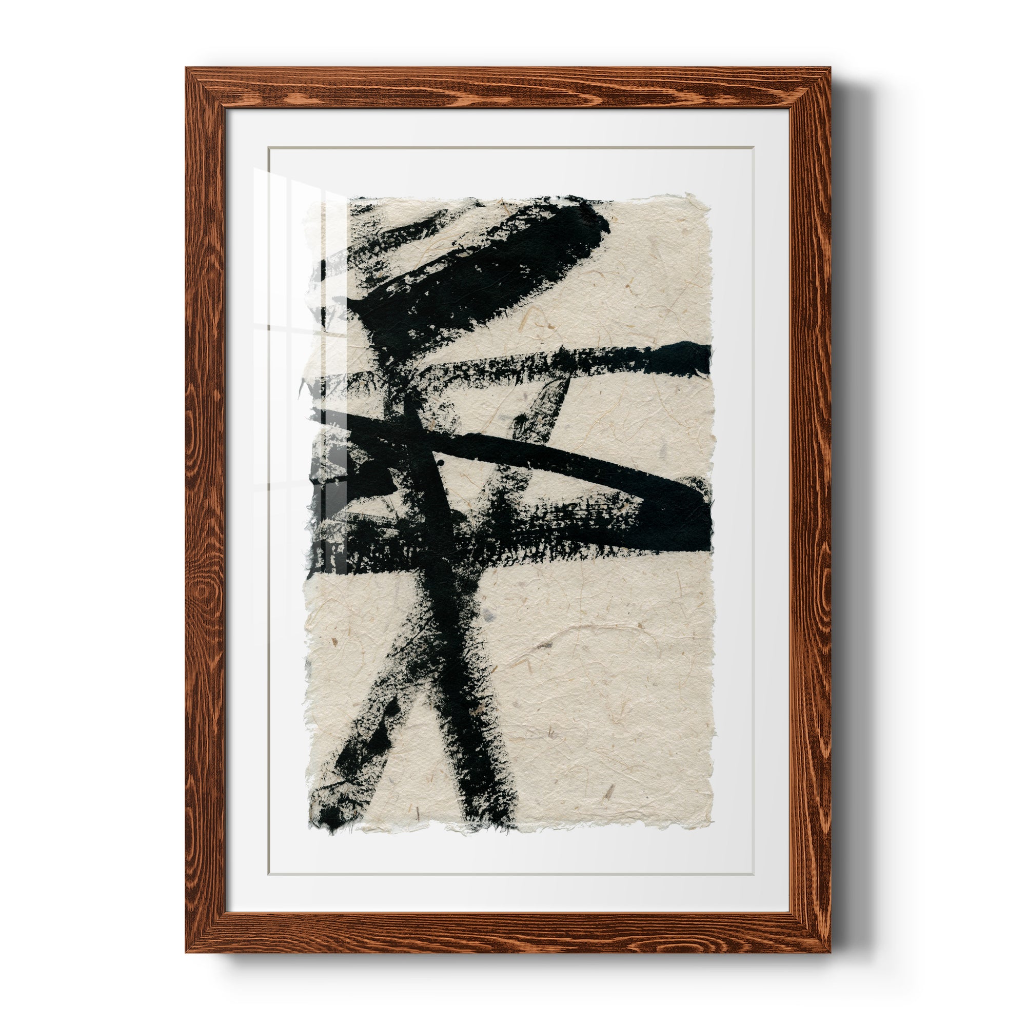 Lines Crossed III - Premium Framed Print - Distressed Barnwood Frame - Ready to Hang