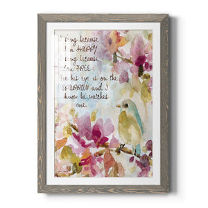 He Watches Me - Barnwood Framed Art Print