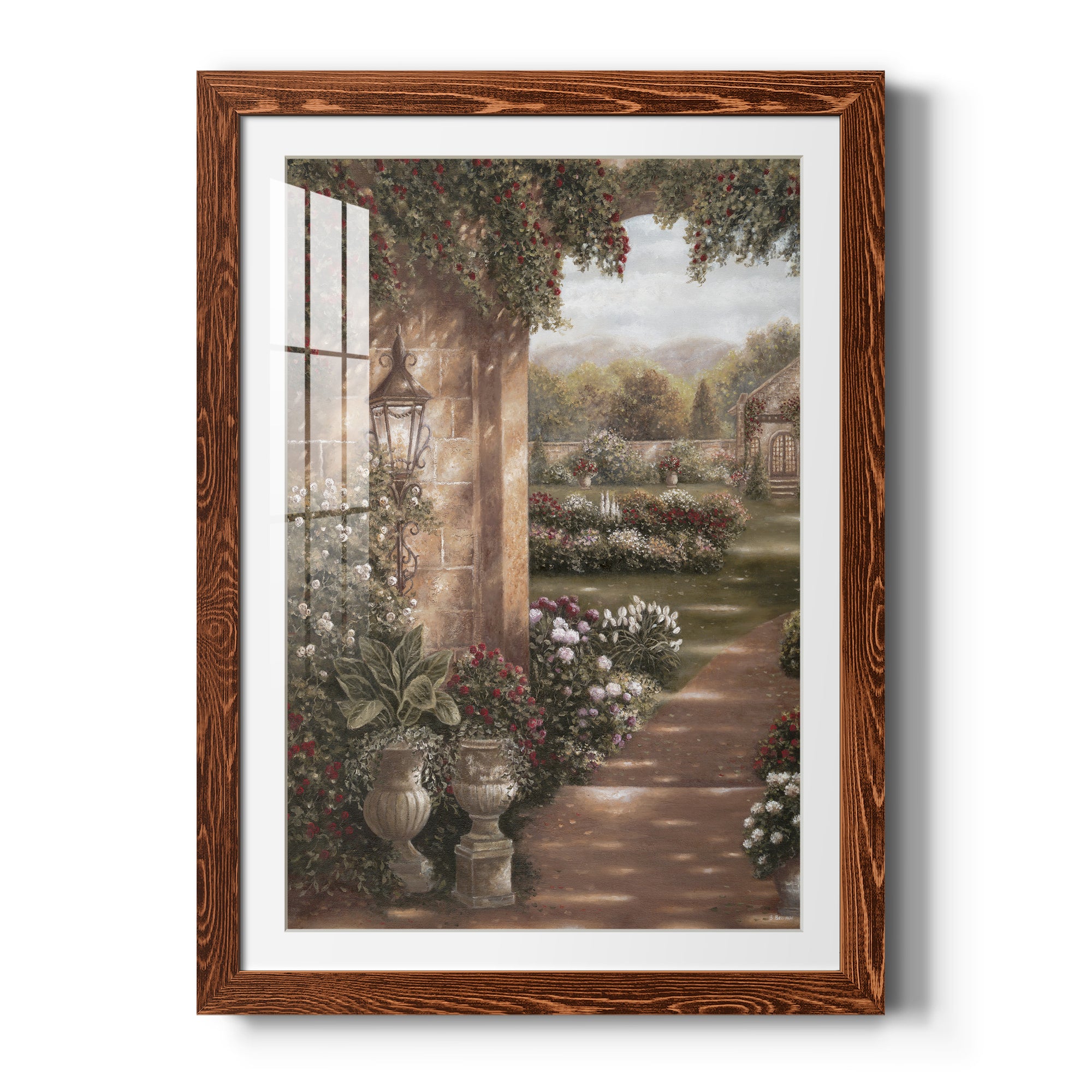 Evening in the Conservatory - Barnwood Framed Art Print