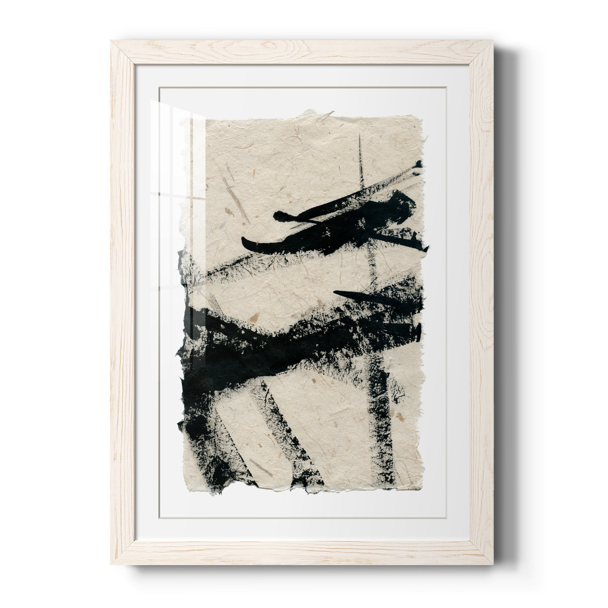 Lines Crossed II - Premium Framed Print - Distressed Barnwood Frame - Ready to Hang