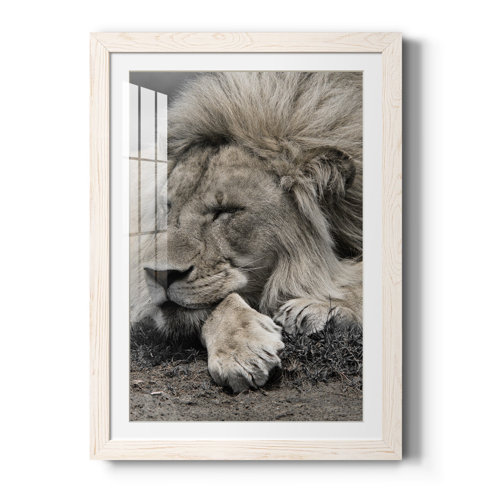 Sleepy Afternoon in Masai Mara - Barnwood Framed Art Print