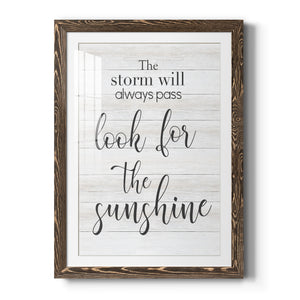 Look for the Sunshine - Premium Framed Print - Distressed Barnwood Frame - Ready to Hang