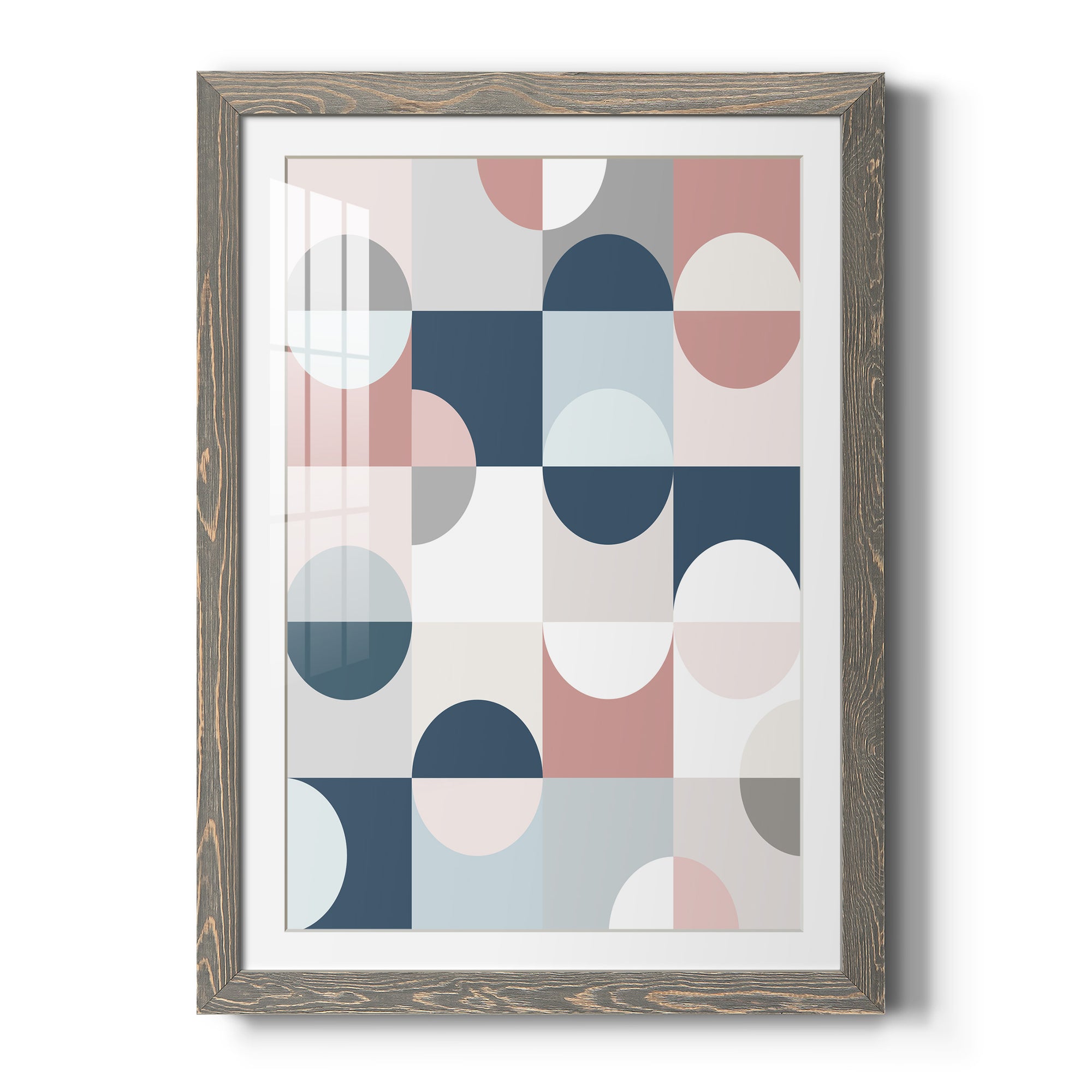Modern Reflection - Barnwood Framed Art Print