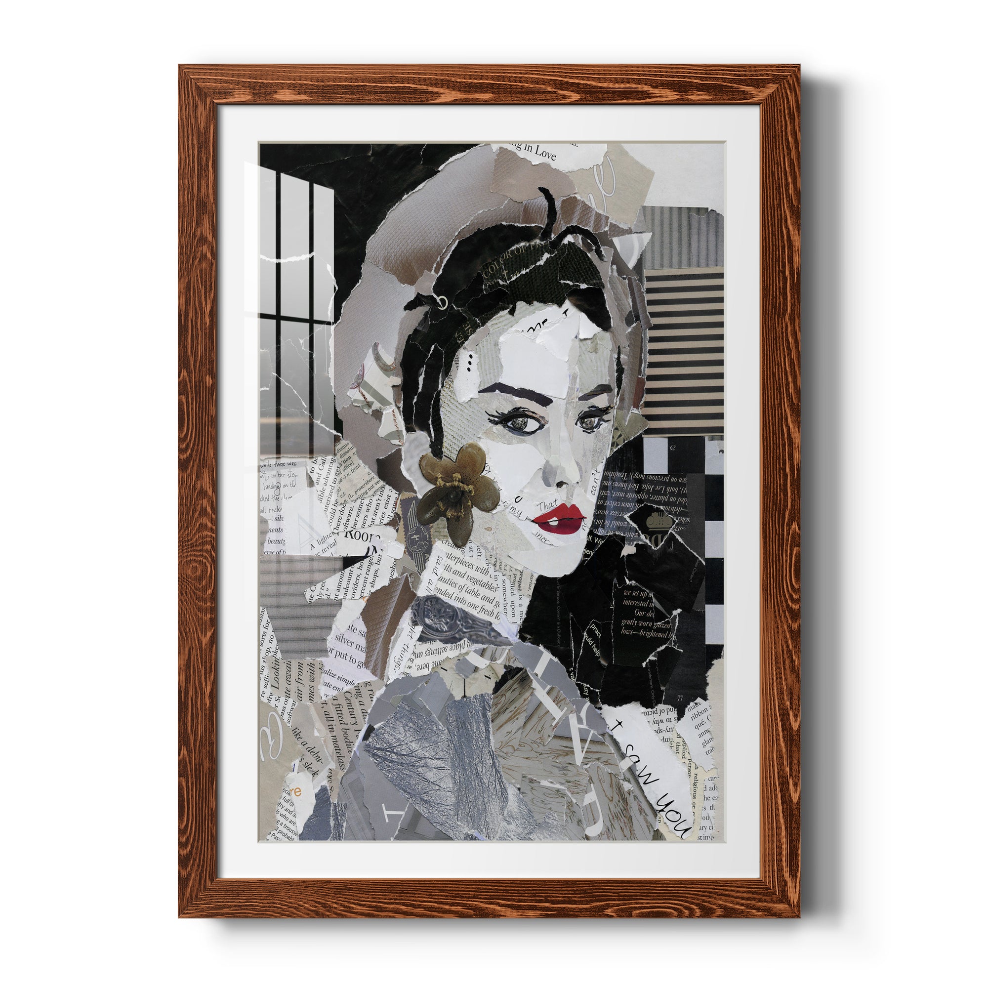 Runway Pause - Barnwood Framed Art Print