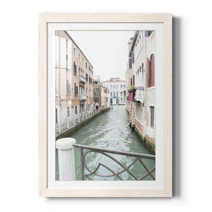 Venice Canal I - Premium Framed Print - Distressed Barnwood Frame - Ready to Hang