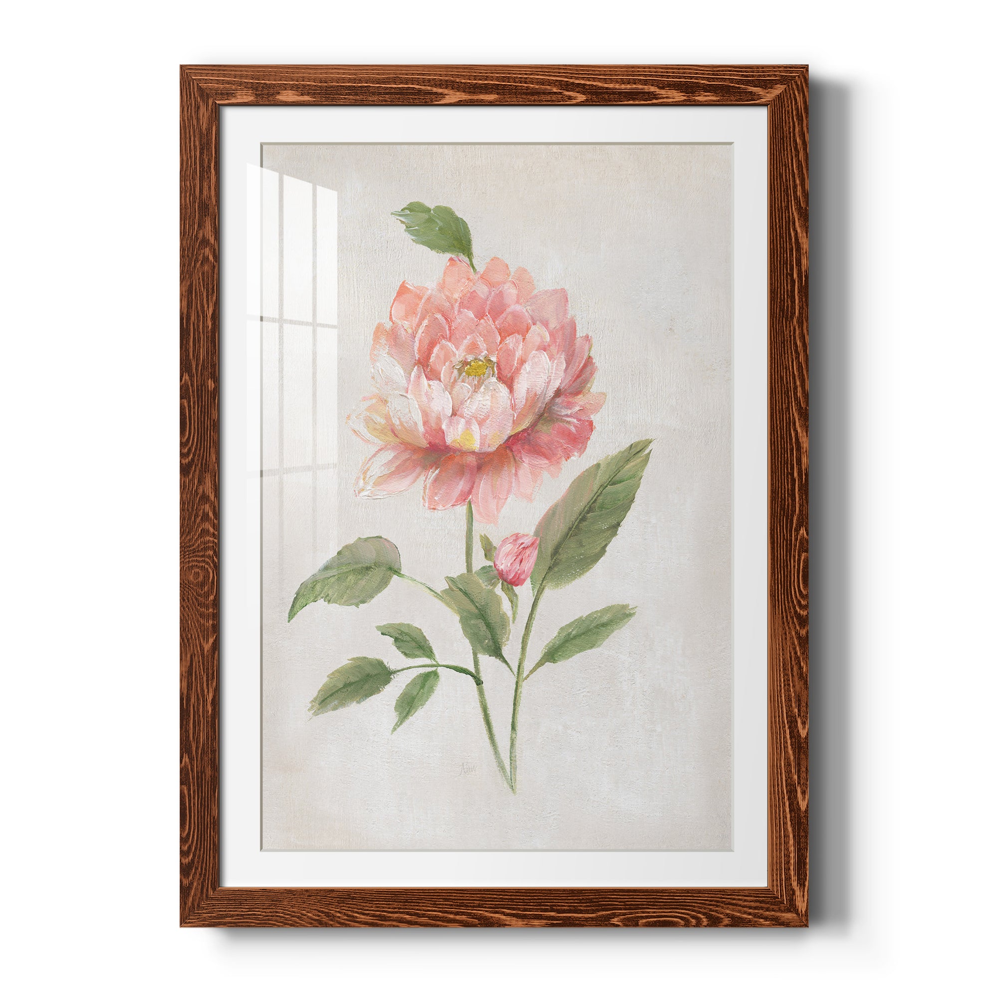 Grandiflora III - Barnwood Framed Art Print