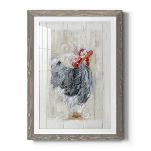 Sunday Best Hen - Barnwood Framed Art Print