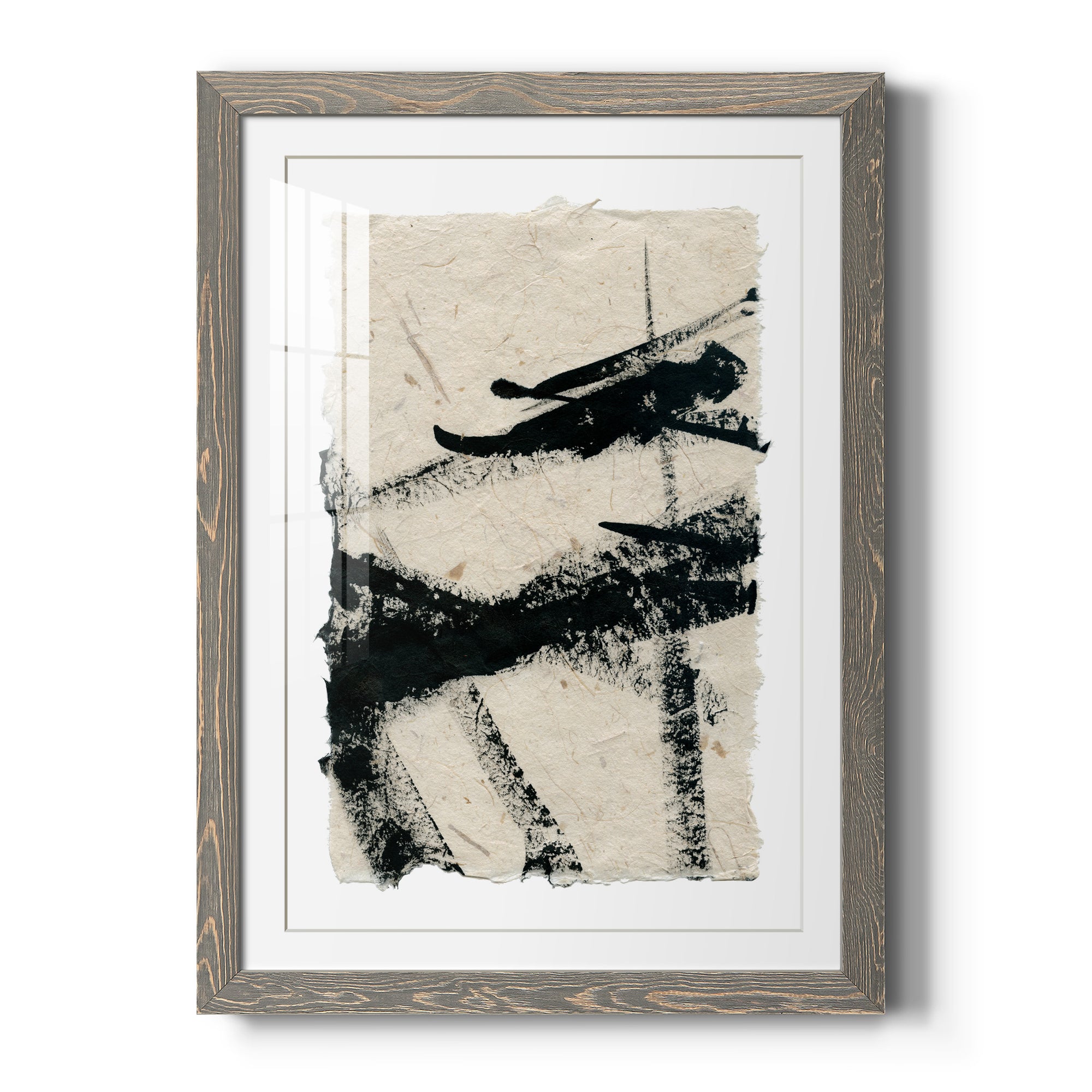 Lines Crossed II - Premium Framed Print - Distressed Barnwood Frame - Ready to Hang