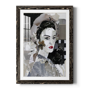 Runway Pause - Barnwood Framed Art Print