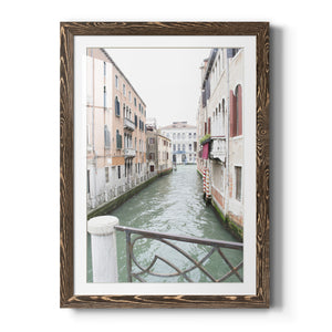 Venice Canal I - Premium Framed Print - Distressed Barnwood Frame - Ready to Hang