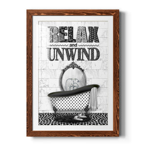 Relax and Unwind - Barnwood Framed Art Print