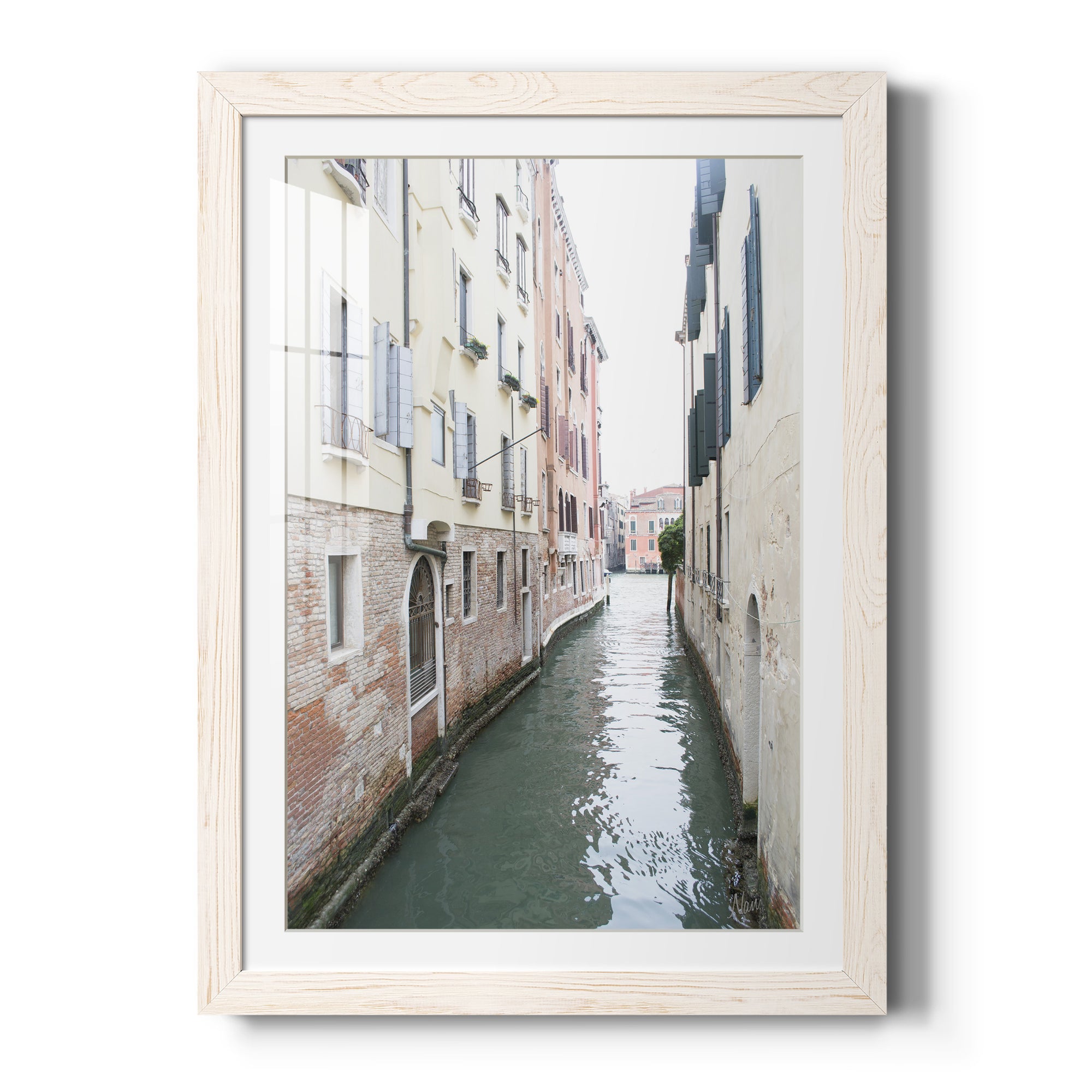 Venice Canal II - Premium Framed Print - Distressed Barnwood Frame - Ready to Hang