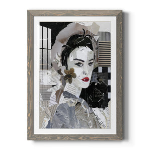 Runway Pause - Barnwood Framed Art Print
