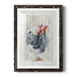 Sunday Best Hen - Barnwood Framed Art Print