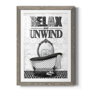 Relax and Unwind - Barnwood Framed Art Print