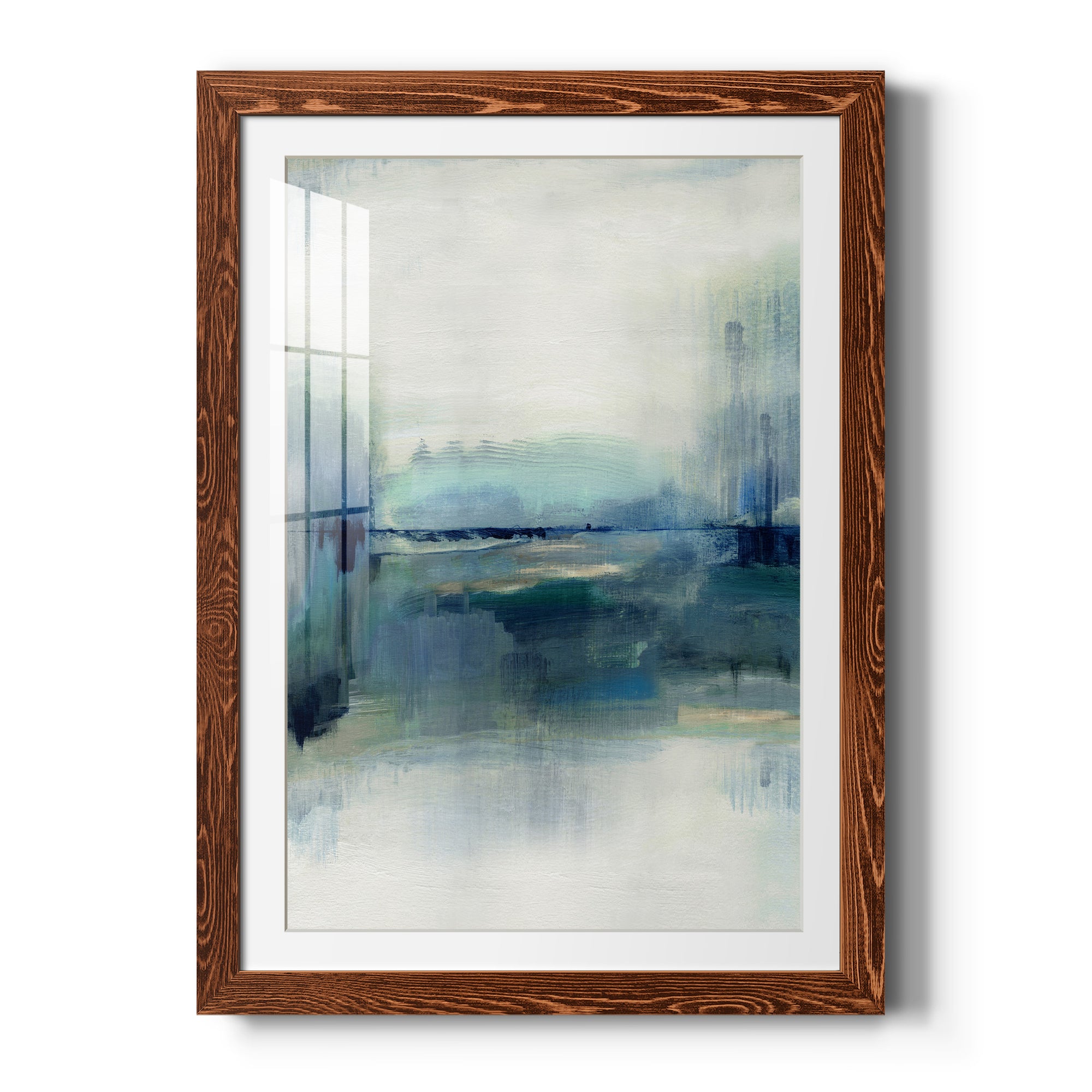 Indigo Meadow - Premium Framed Print - Distressed Barnwood Frame - Ready to Hang