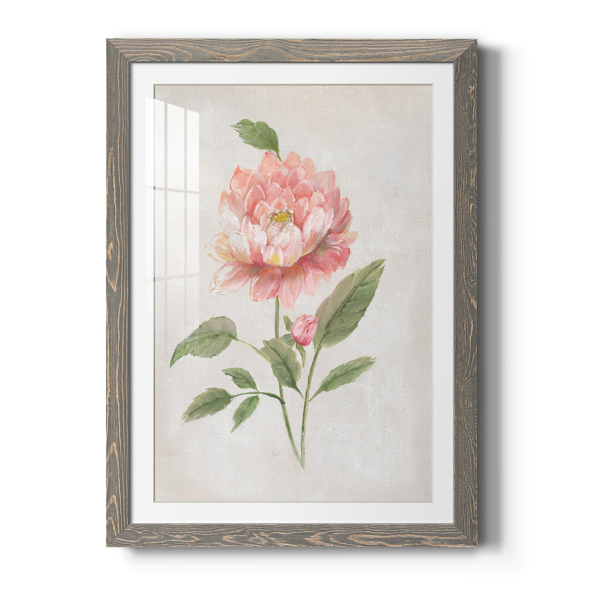 Grandiflora III - Barnwood Framed Art Print