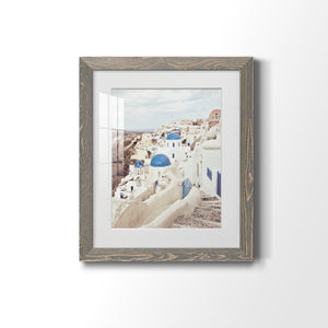 Santorini - Premium Framed Print - Distressed Barnwood Frame - Ready to Hang