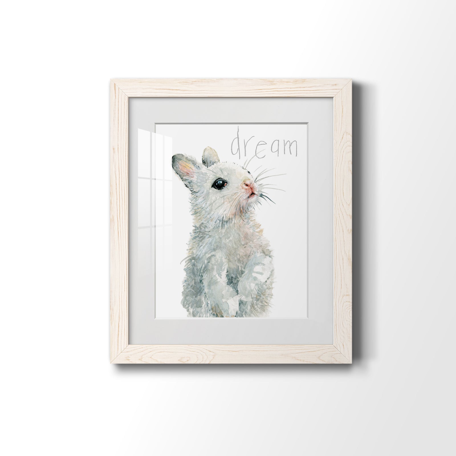 Forest Fur Baby Bunny - Barnwood Framed Art Print