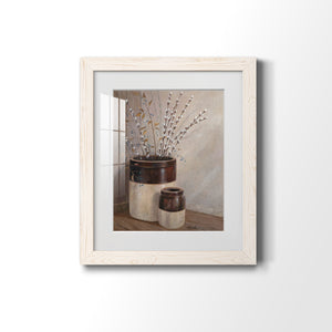 Pussywillows & Spring - Barnwood Framed Art Print