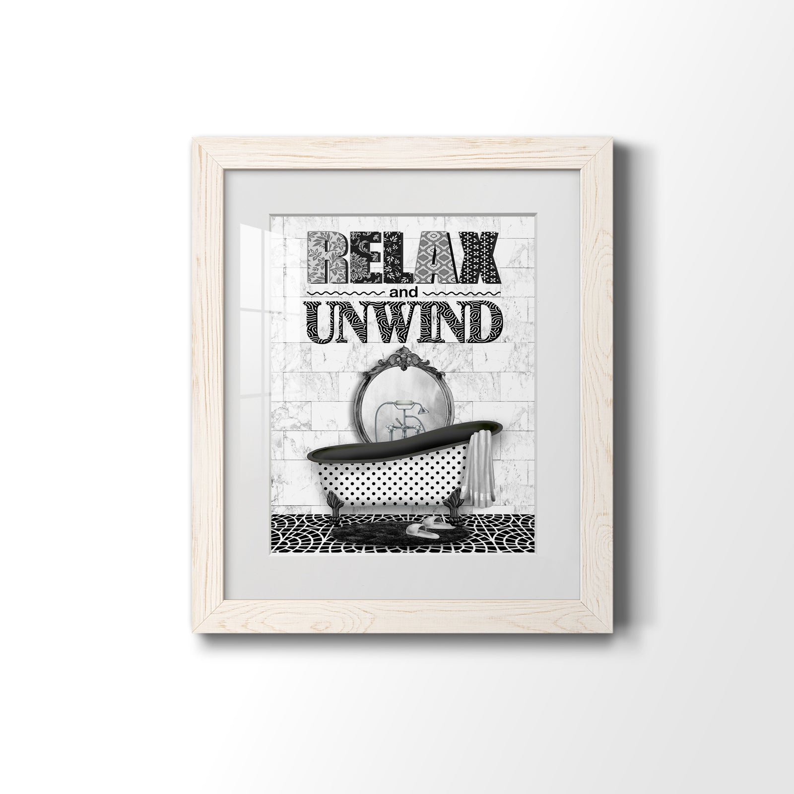 Relax and Unwind - Barnwood Framed Art Print