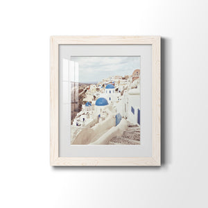 Santorini - Premium Framed Print - Distressed Barnwood Frame - Ready to Hang