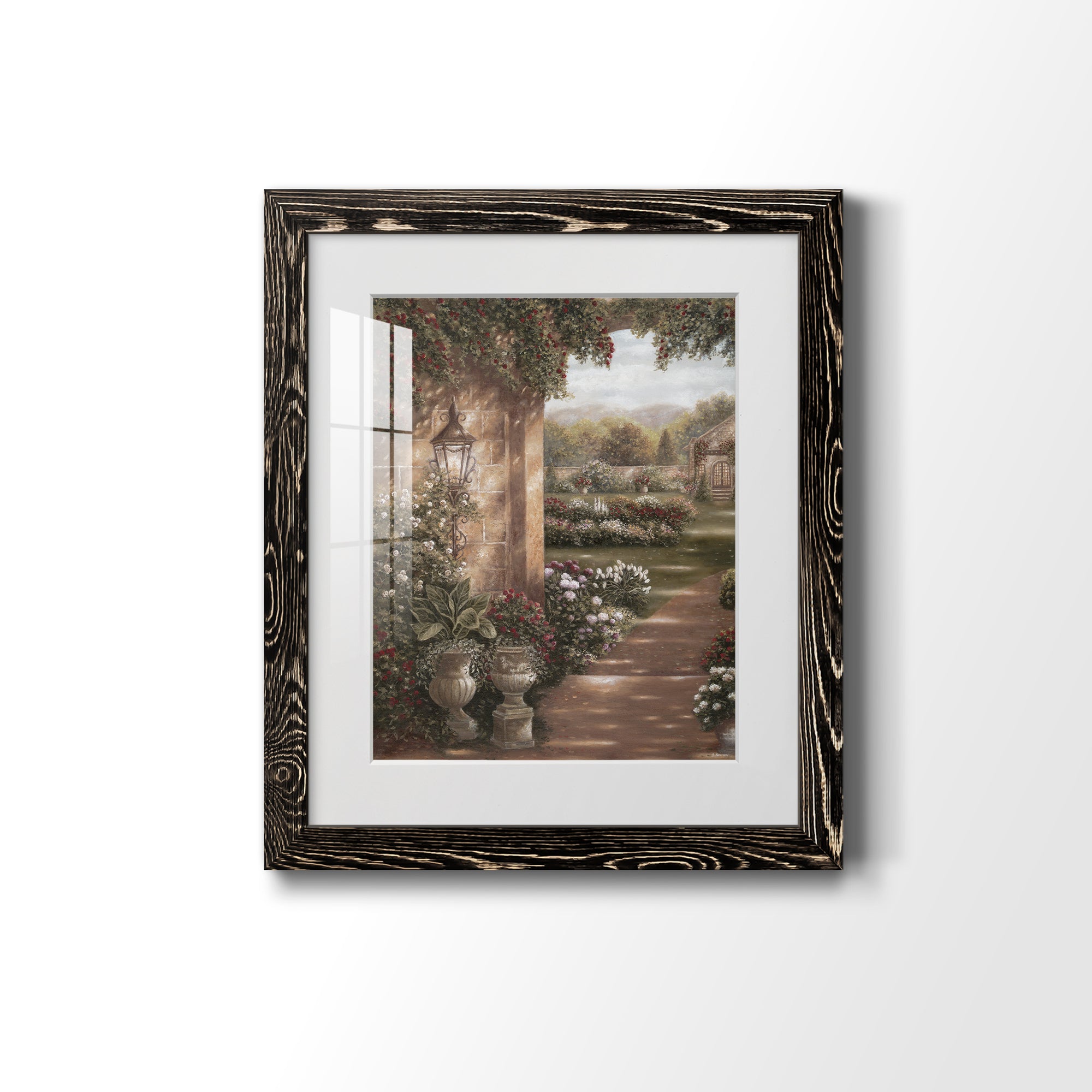 Evening in the Conservatory - Barnwood Framed Art Print