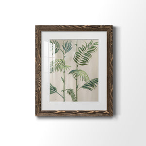 Modern Fronds I - Barnwood Framed Art Print