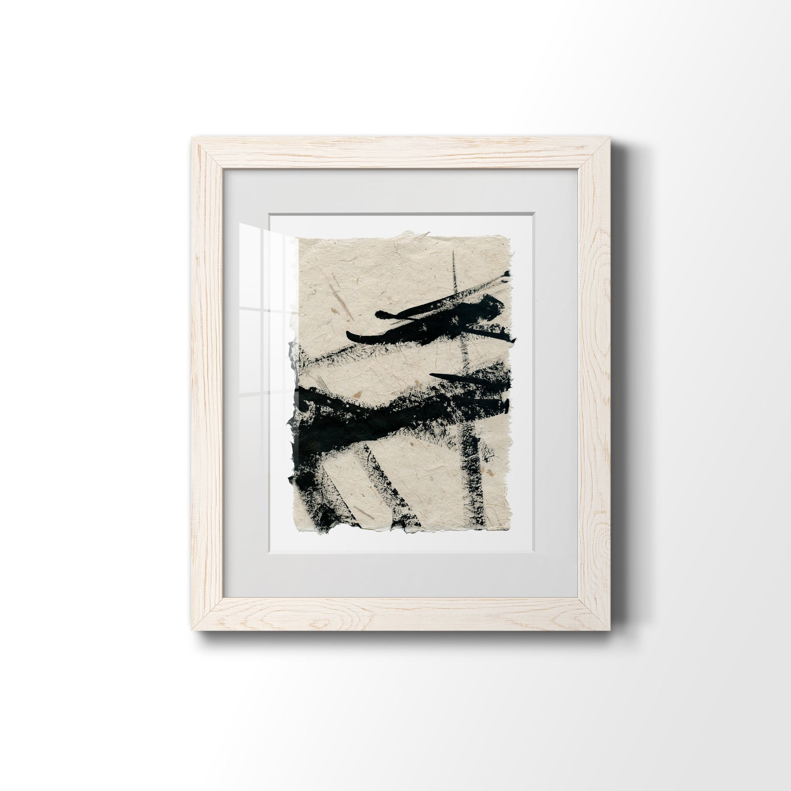 Lines Crossed II - Premium Framed Print - Distressed Barnwood Frame - Ready to Hang