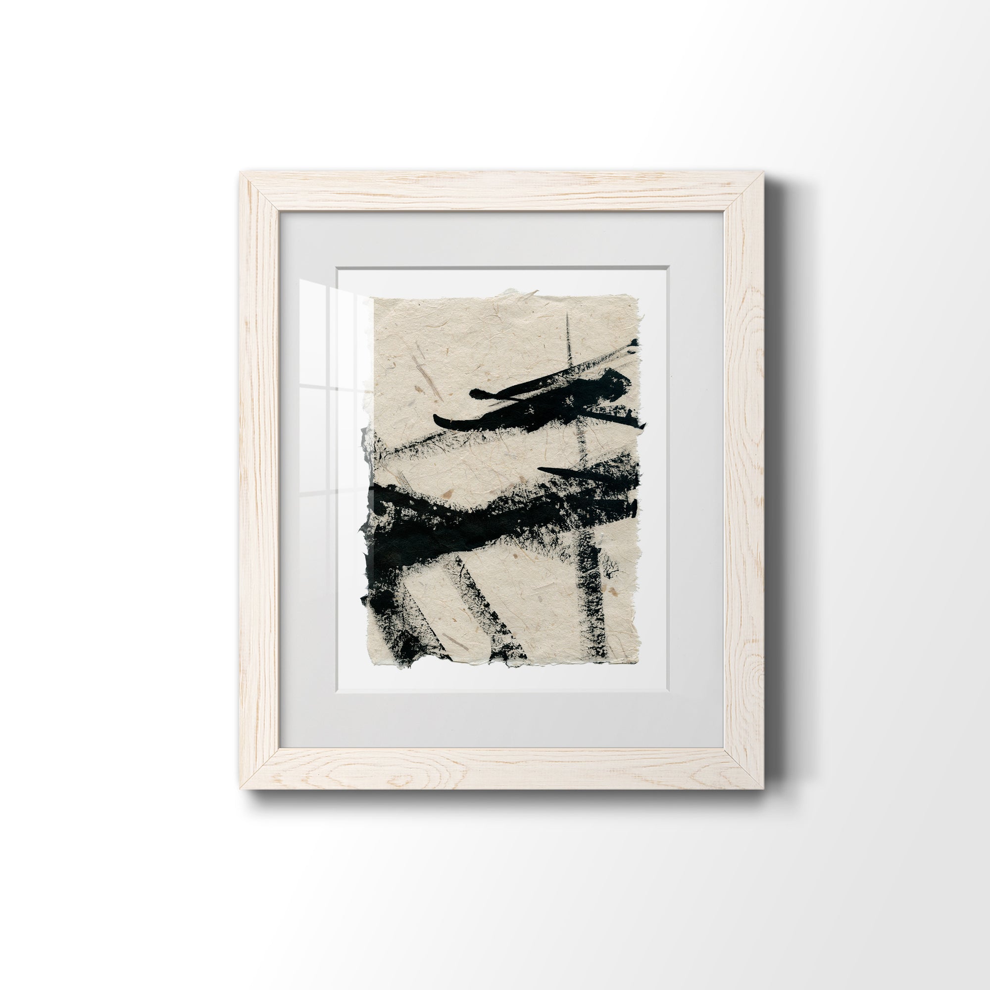 Lines Crossed II - Premium Framed Print - Distressed Barnwood Frame - Ready to Hang