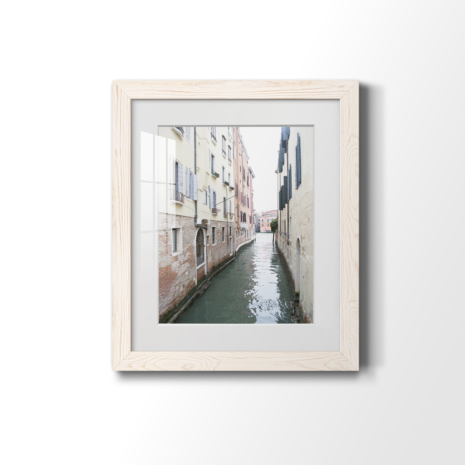 Venice Canal II - Premium Framed Print - Distressed Barnwood Frame - Ready to Hang
