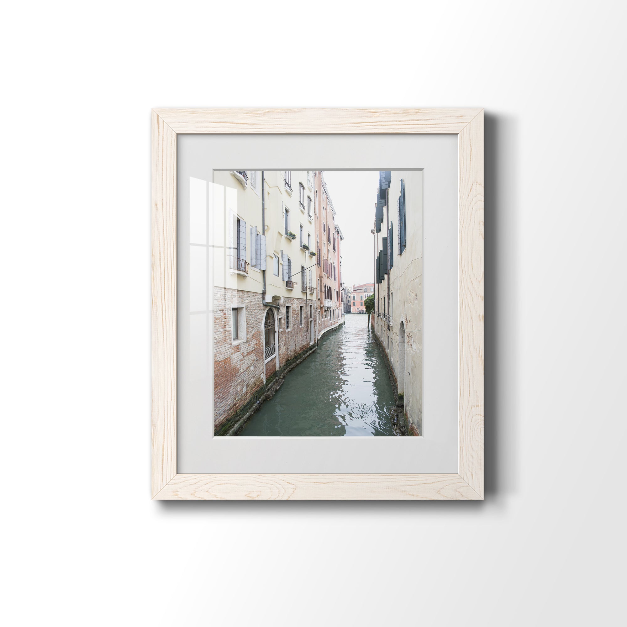 Venice Canal II - Premium Framed Print - Distressed Barnwood Frame - Ready to Hang