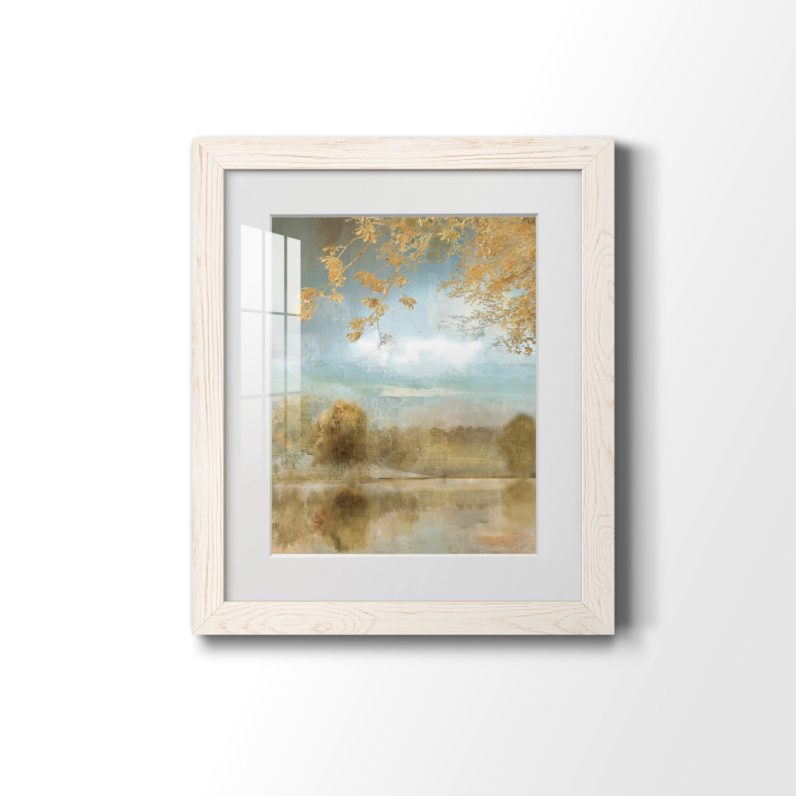 Golden Fall - Premium Framed Print - Distressed Barnwood Frame - Ready to Hang