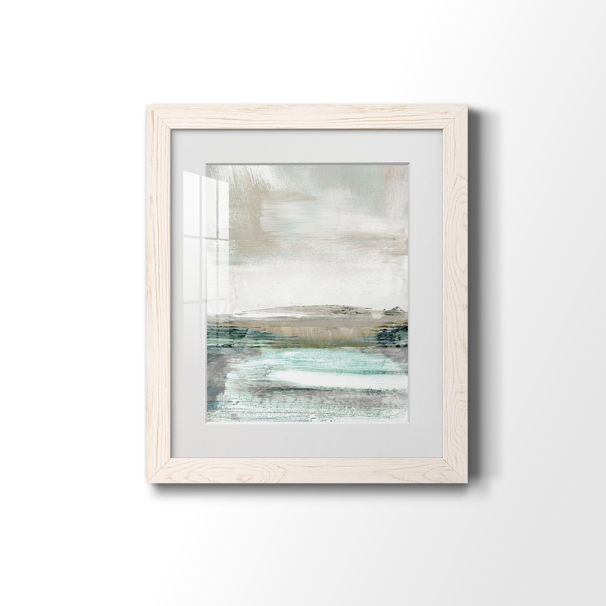 Summer Teal I - Premium Framed Print - Distressed Barnwood Frame - Ready to Hang