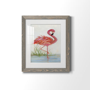 Flamingo I - Barnwood Framed Art Print