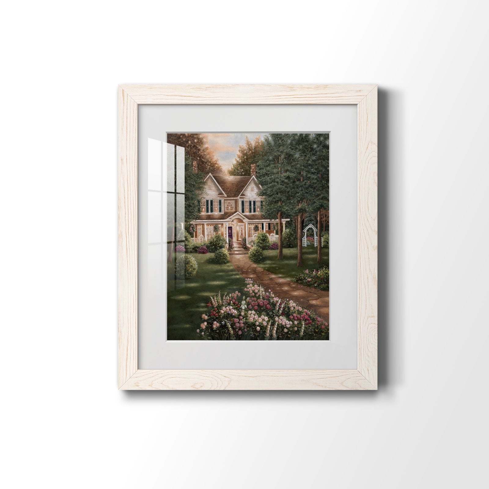Carolina Evening I - Barnwood Framed Art Print