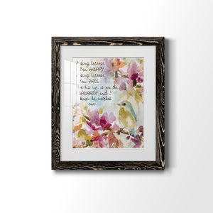 He Watches Me - Barnwood Framed Art Print
