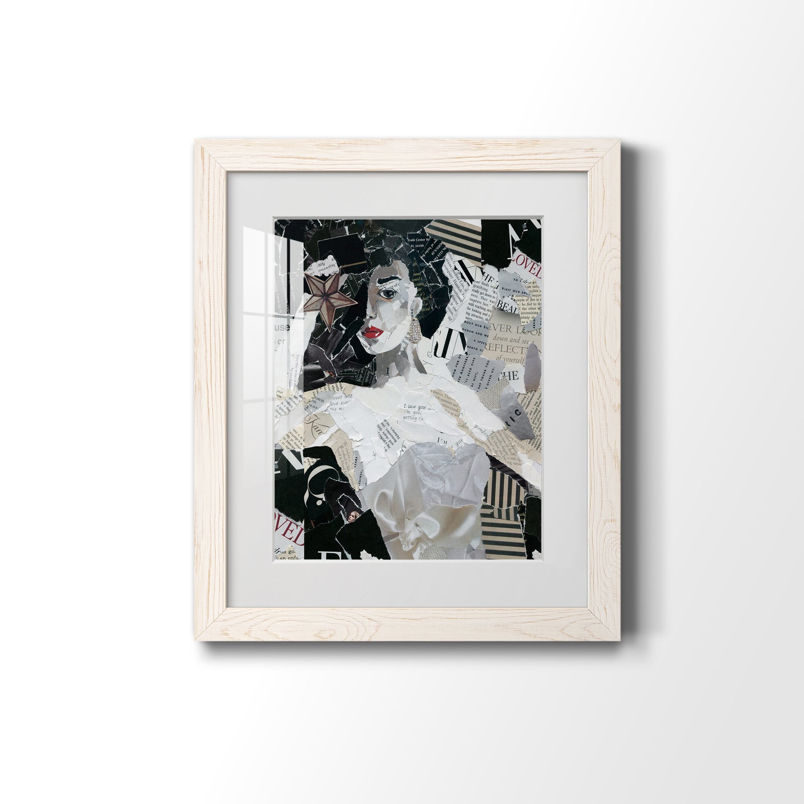 Runway Star - Barnwood Framed Art Print