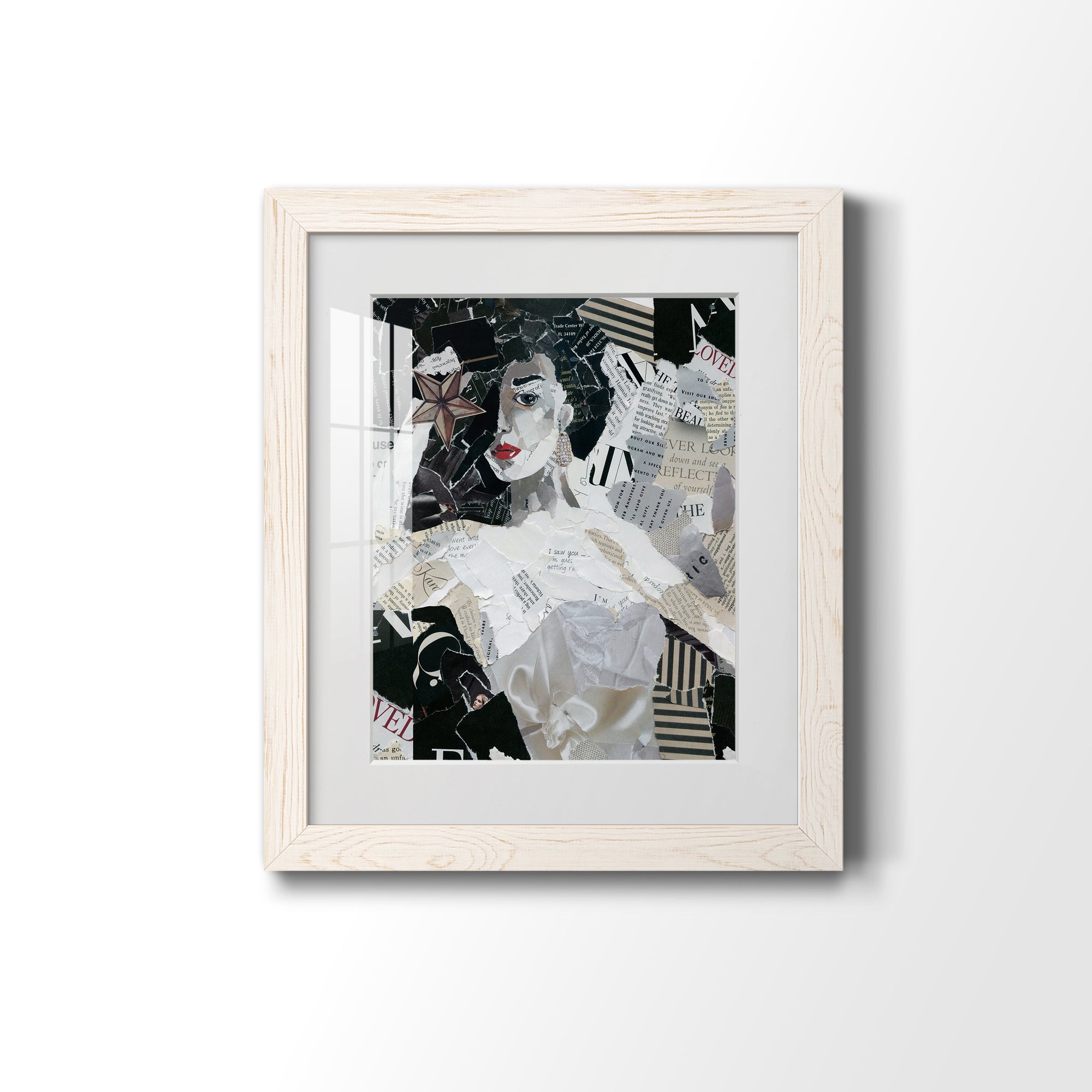 Runway Star - Barnwood Framed Art Print