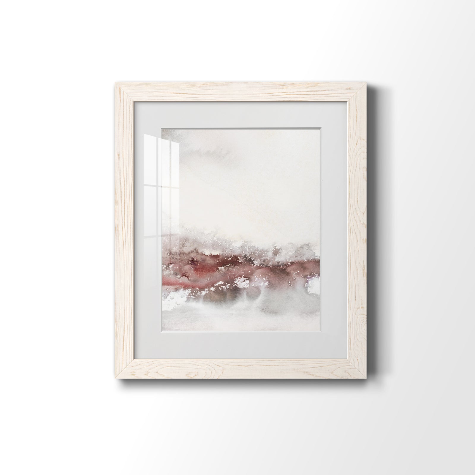 Soft Waves II - Premium Framed Print - Distressed Barnwood Frame - Ready to Hang