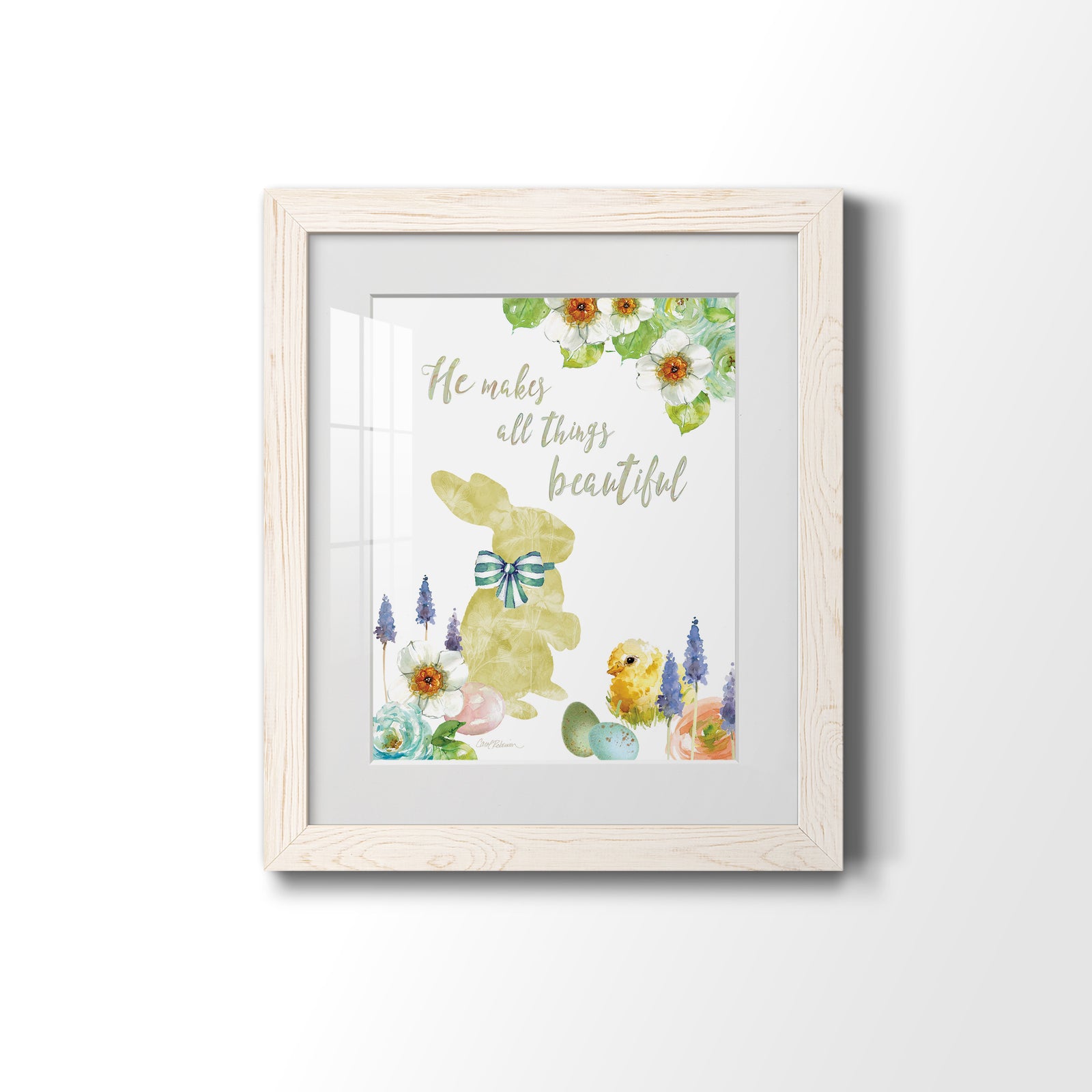 All Things Bunny - Barnwood Framed Art Print