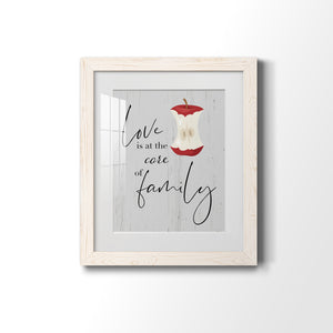 Core of Family - Premium Framed Print - Distressed Barnwood Frame - Ready to Hang
