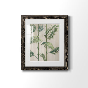 Modern Fronds I - Barnwood Framed Art Print