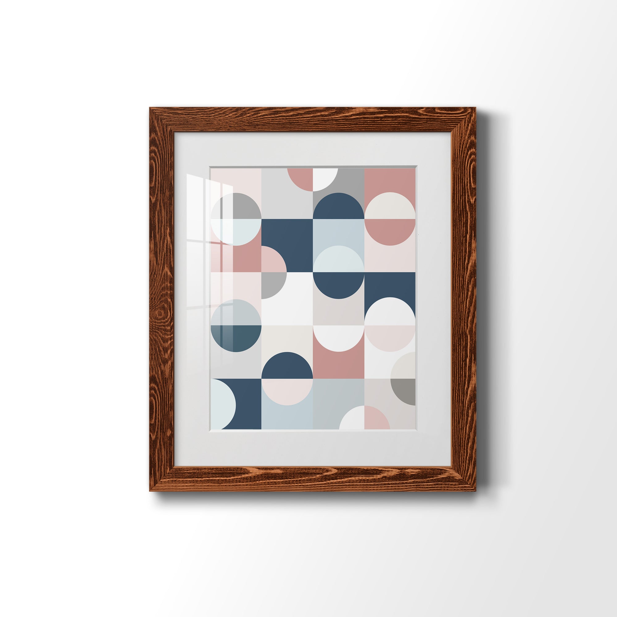 Modern Reflection - Barnwood Framed Art Print