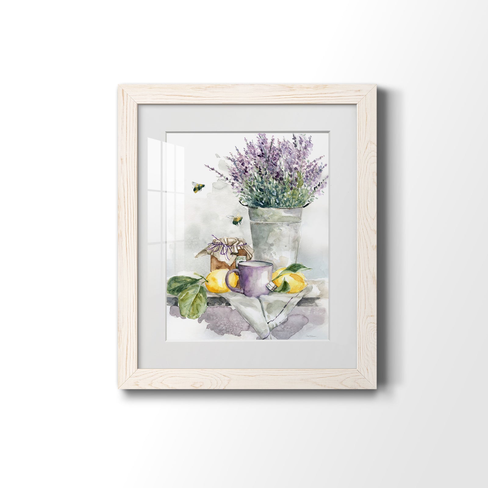 Lavender Lemon and Honey Tea - Barnwood Framed Art Print