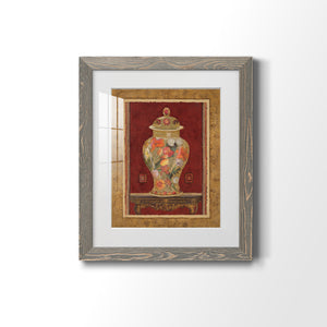Romantic Urn II - Barnwood Framed Art Print