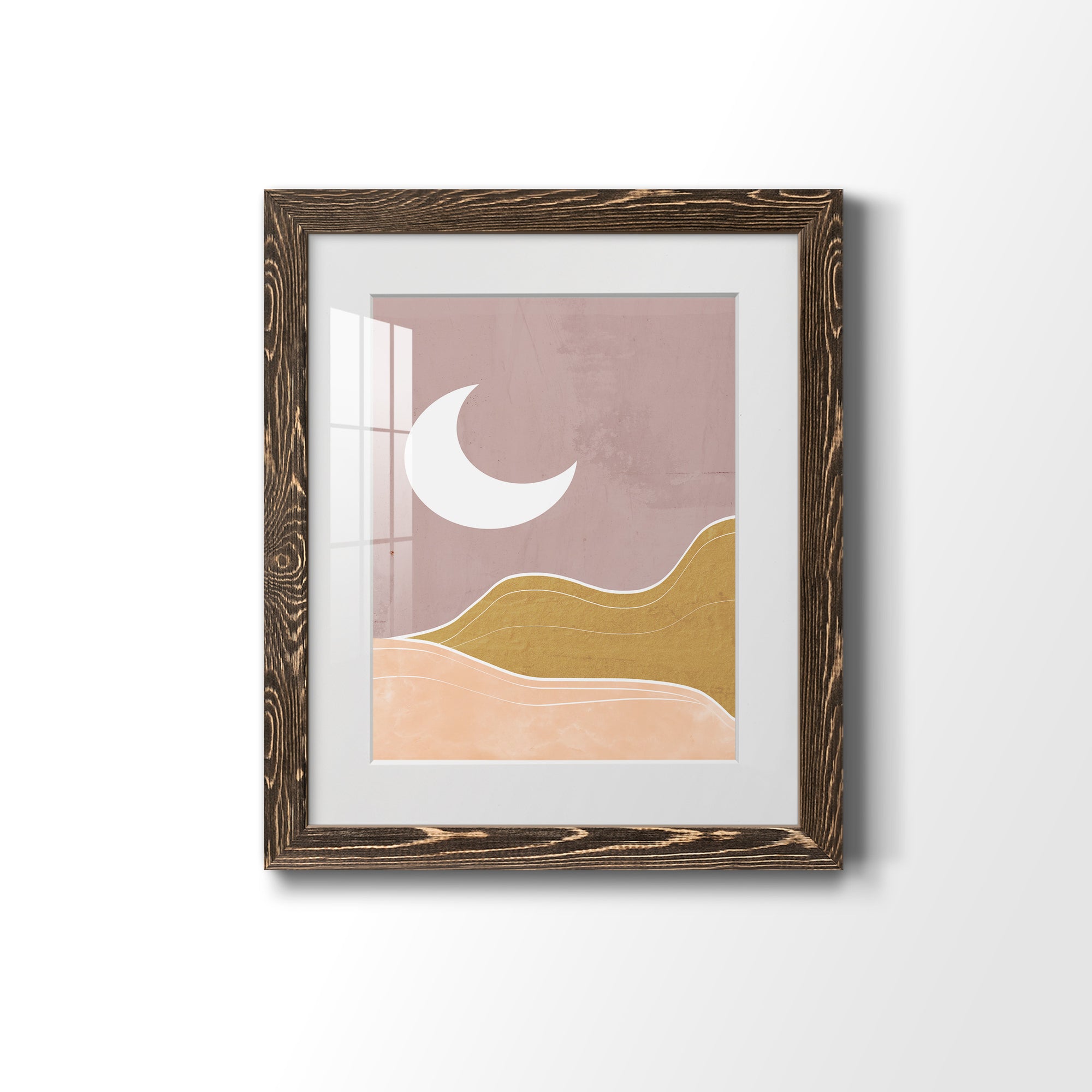 Sedona Moon - Premium Framed Print - Distressed Barnwood Frame - Ready to Hang