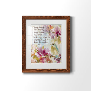 He Watches Me - Barnwood Framed Art Print