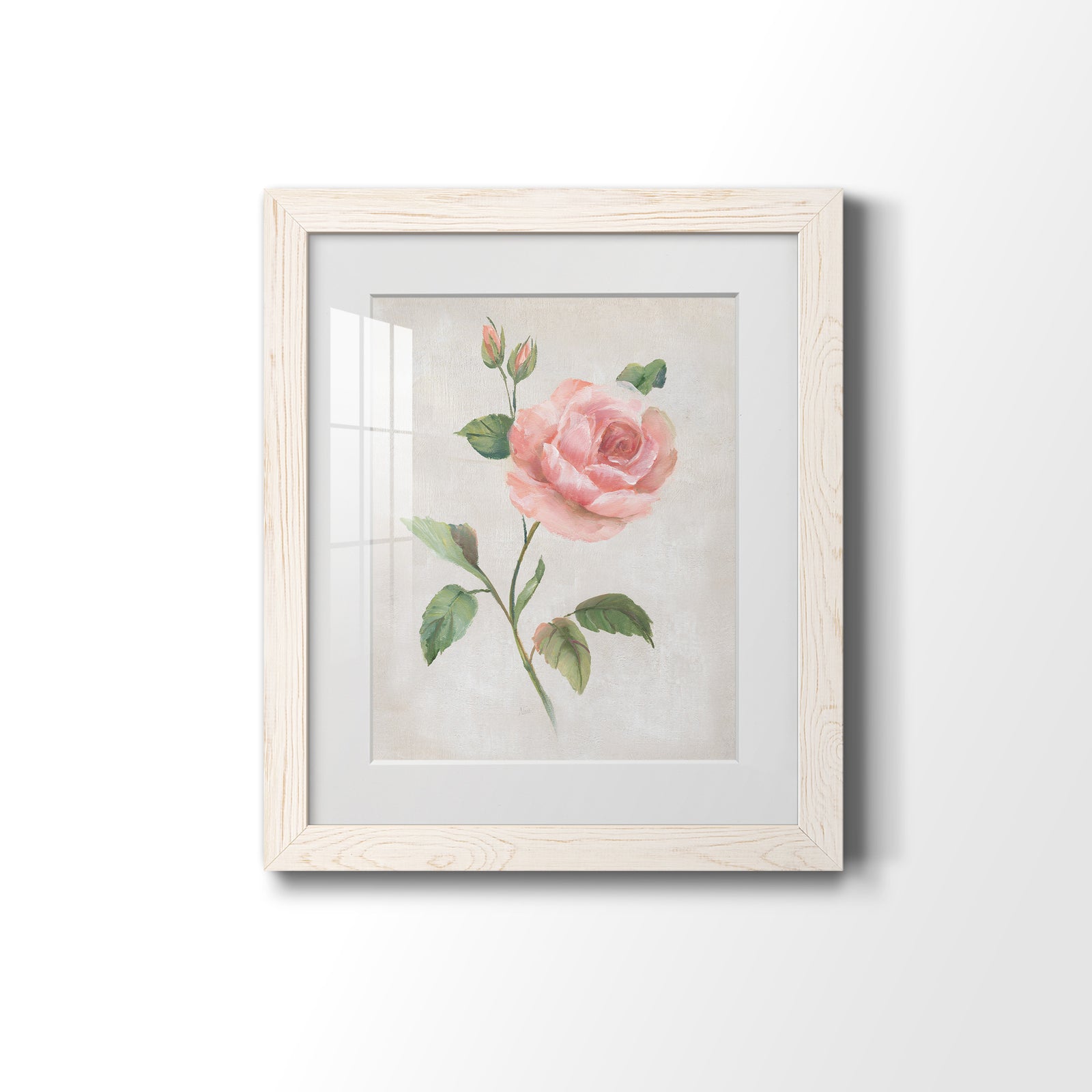 Grandiflora I - Barnwood Framed Art Print