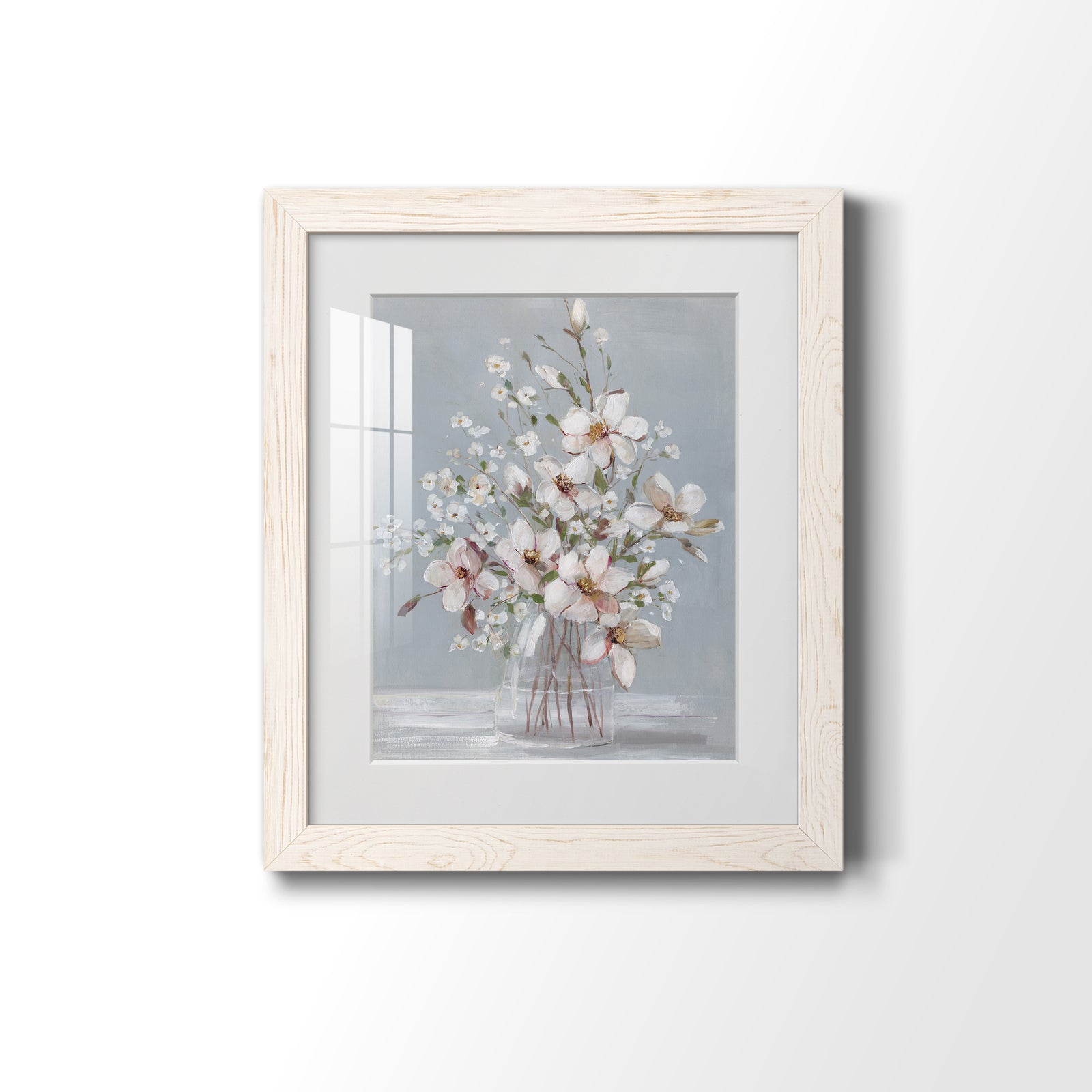 Magnolia Romance - Barnwood Framed Art Print